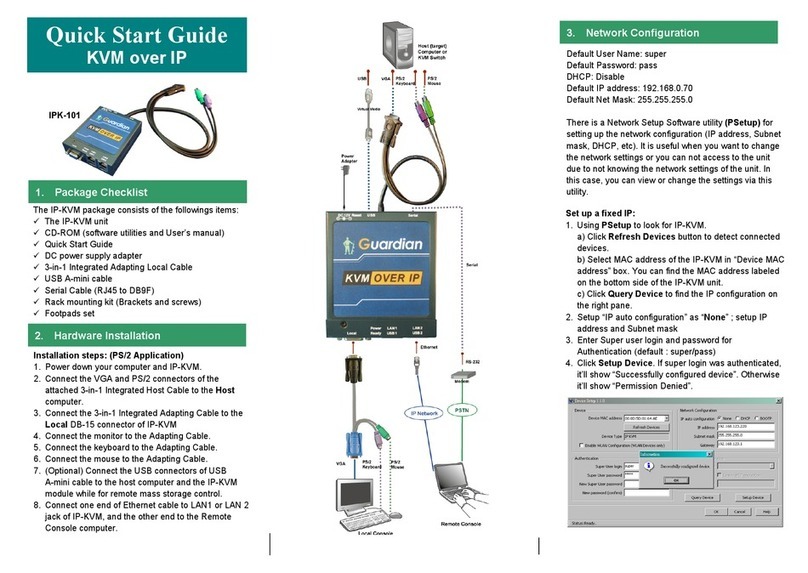 Guardian IPK-101 Quick start guides