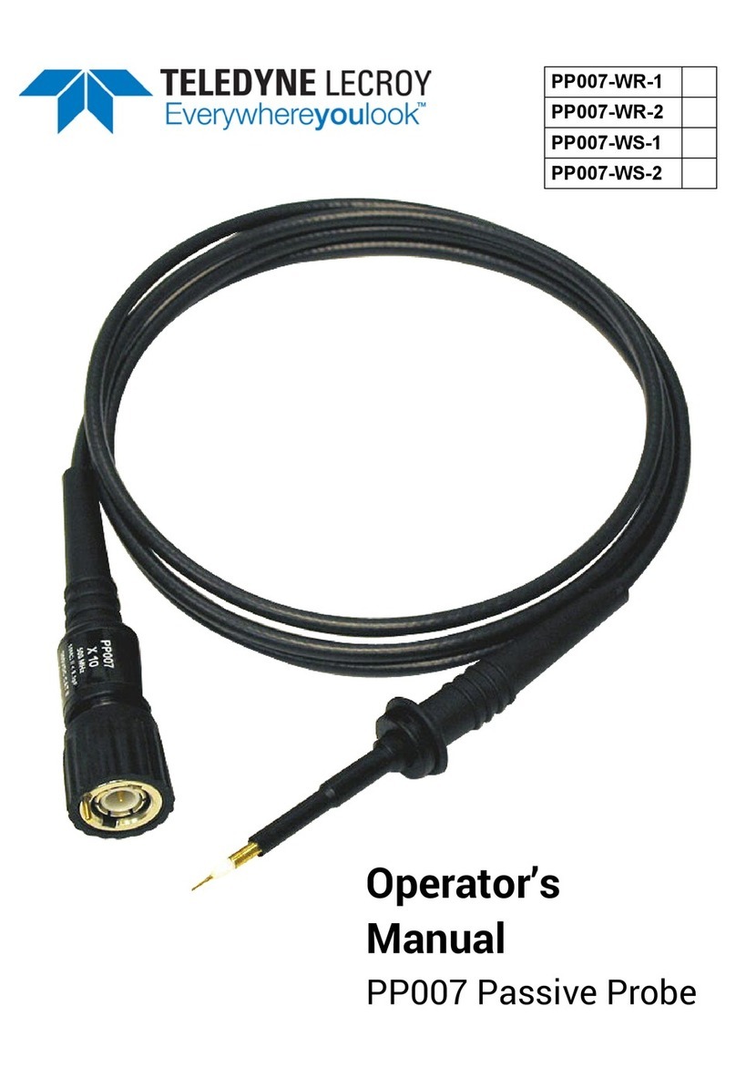 Teledyne PP007 User manual Teledyne PP007 User manual