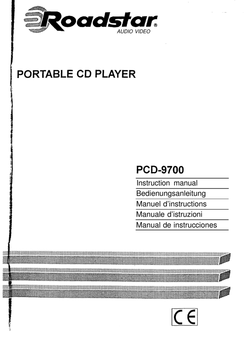 Roadstar PCD-9700 instruction manual