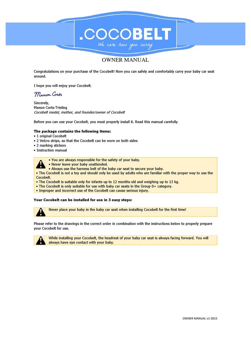 Cocobelt Cocobelt owner's manual