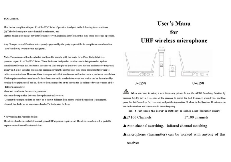 Derrica U-6298 user manual