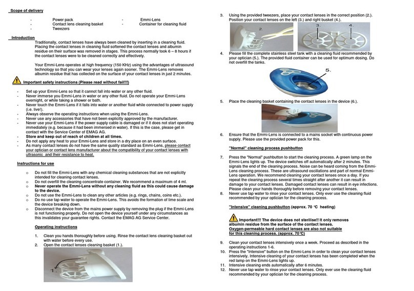E-MAG Emmi-Lens User manual