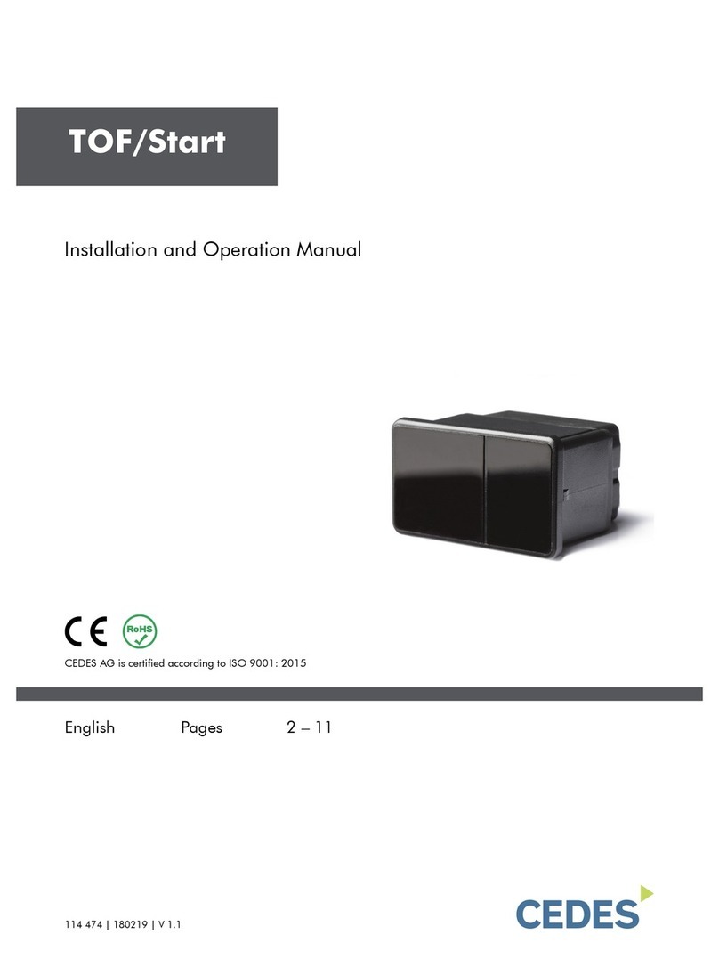 Cedes TOF/Start Installation and operation manual