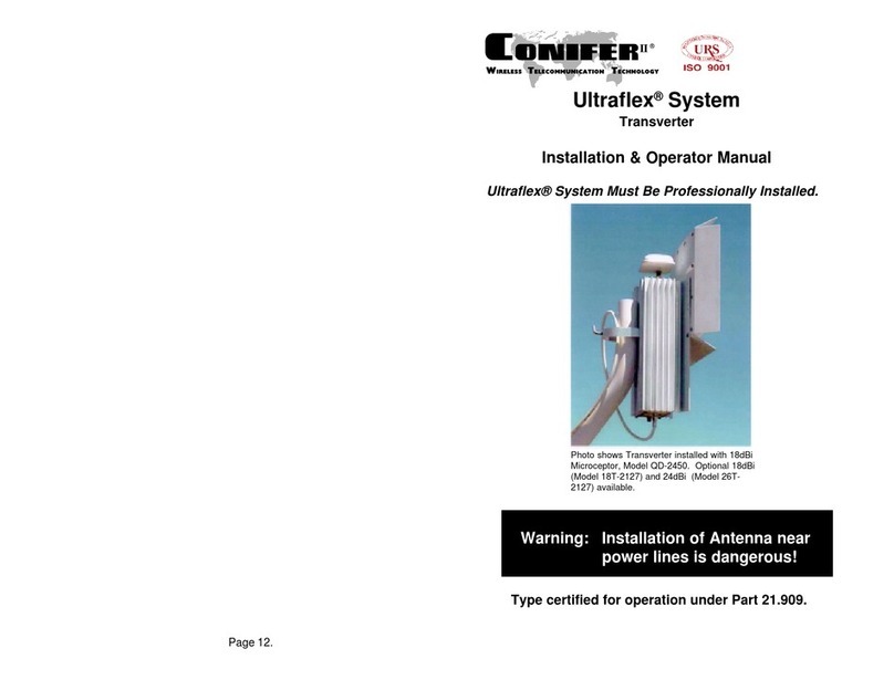 Conifer II Ultraflex Installation & operator's manual