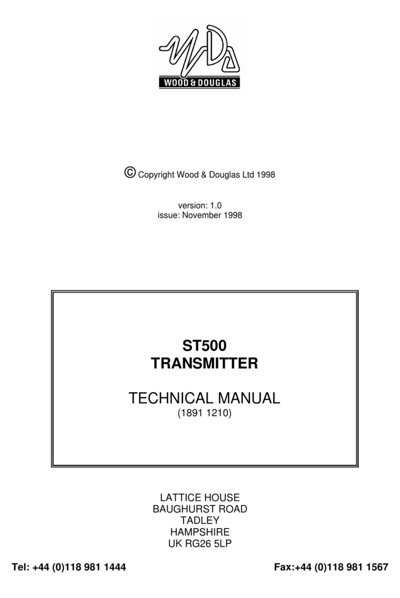 Wood and Douglas ST500 Technical manual