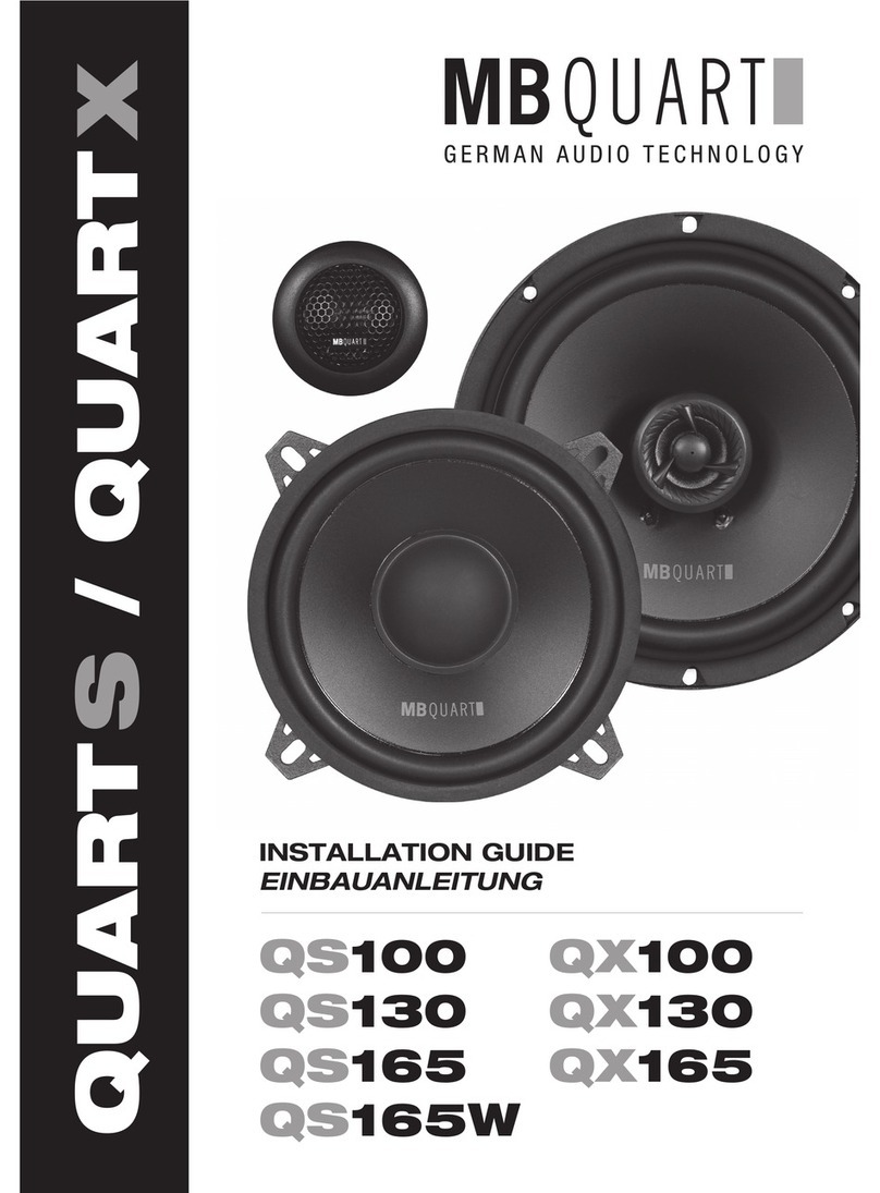 MB QUART QUART S User manual