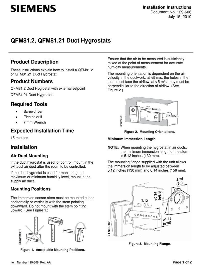 Siemens QFM81.21 User manual