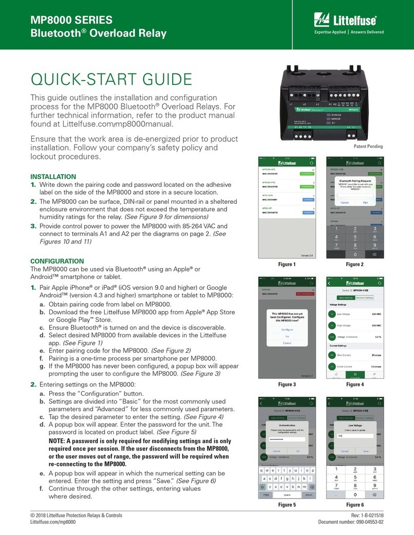 Littelfuse MP8000 Series User manual Littelfuse MP8000 Series User manual
