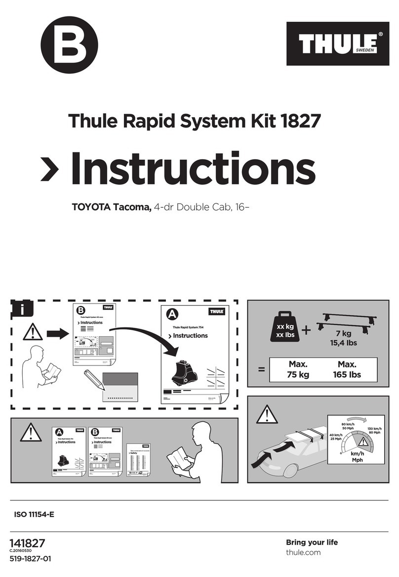Thule 1827 User manual Thule 1827 User manual