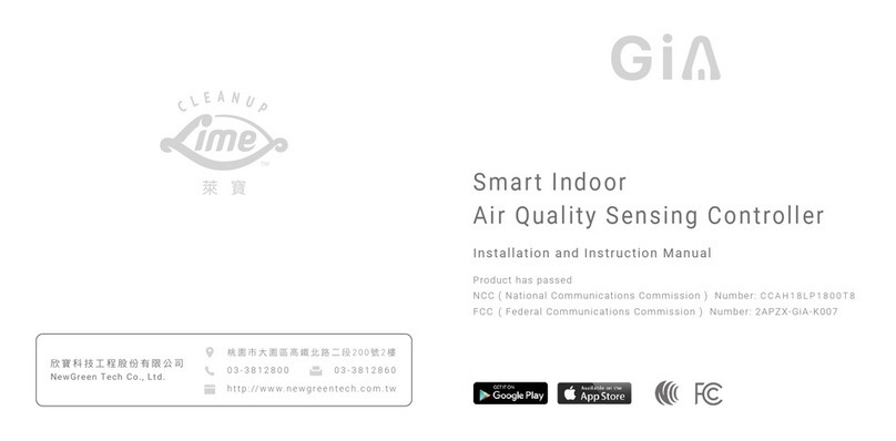 Lime GiA-K007-8 Installation and instruction manual