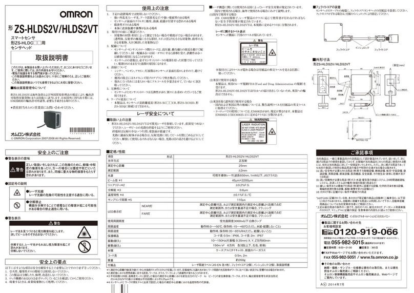 Omron ZS-HLDS2VT User manual