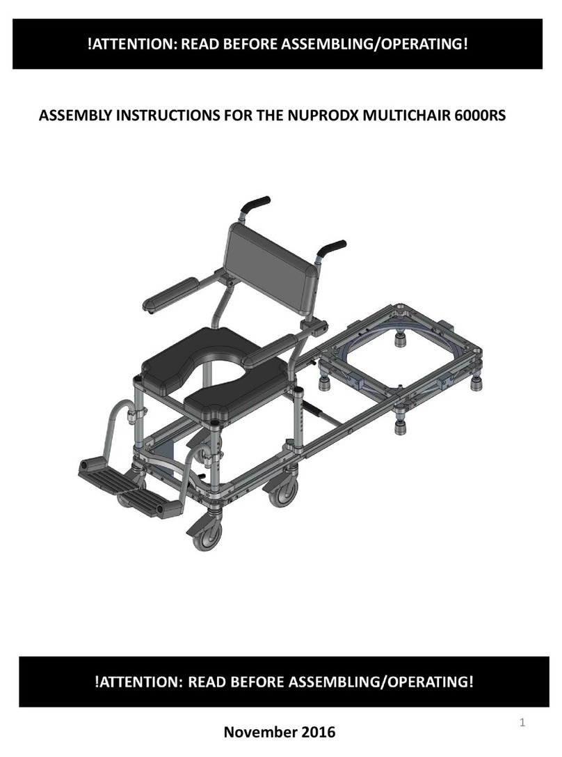 Nuprodx MULTICHAIR 6000RS Assembly instructions Nuprodx MULTICHAIR 6000RS Assembly instructions