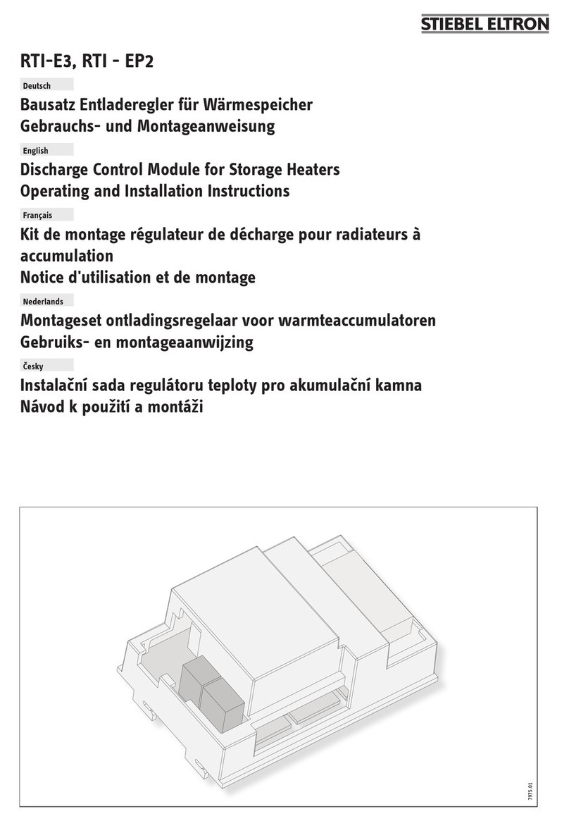 STIEBEL ELTRON RTI-E3 Operating and installation instructions