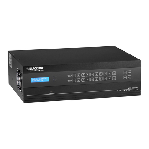 Black Box AVS-1600-R2 User manual