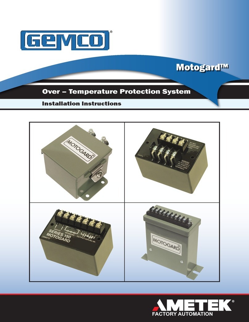 Gemco Motogard 120 Series installation instructions