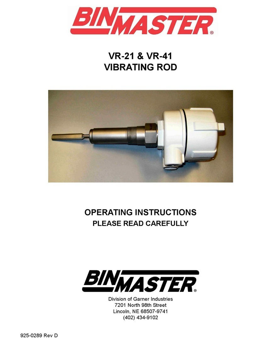 Bin Master VR-21 operating instructions