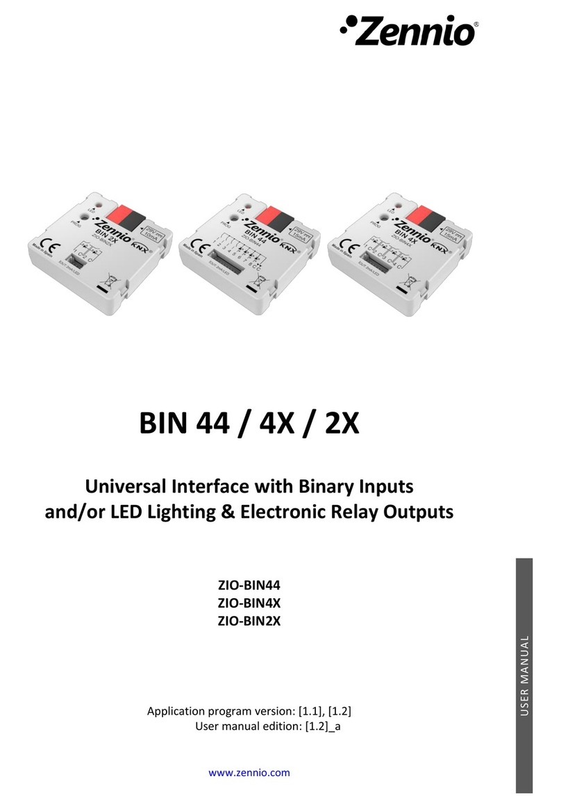 Zennio BIN 44 user manual