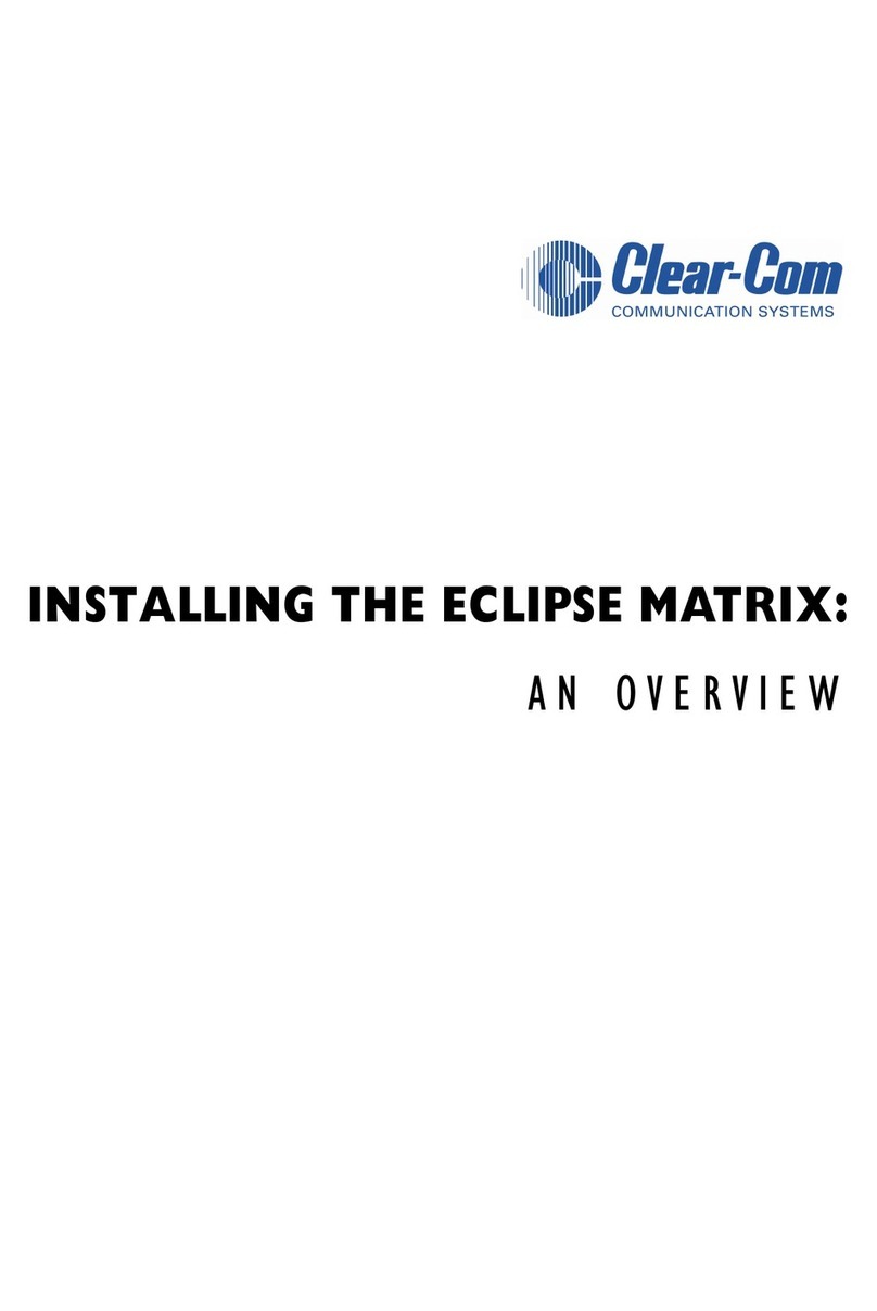 Clear-Com Eclipse Omega Instruction Manual