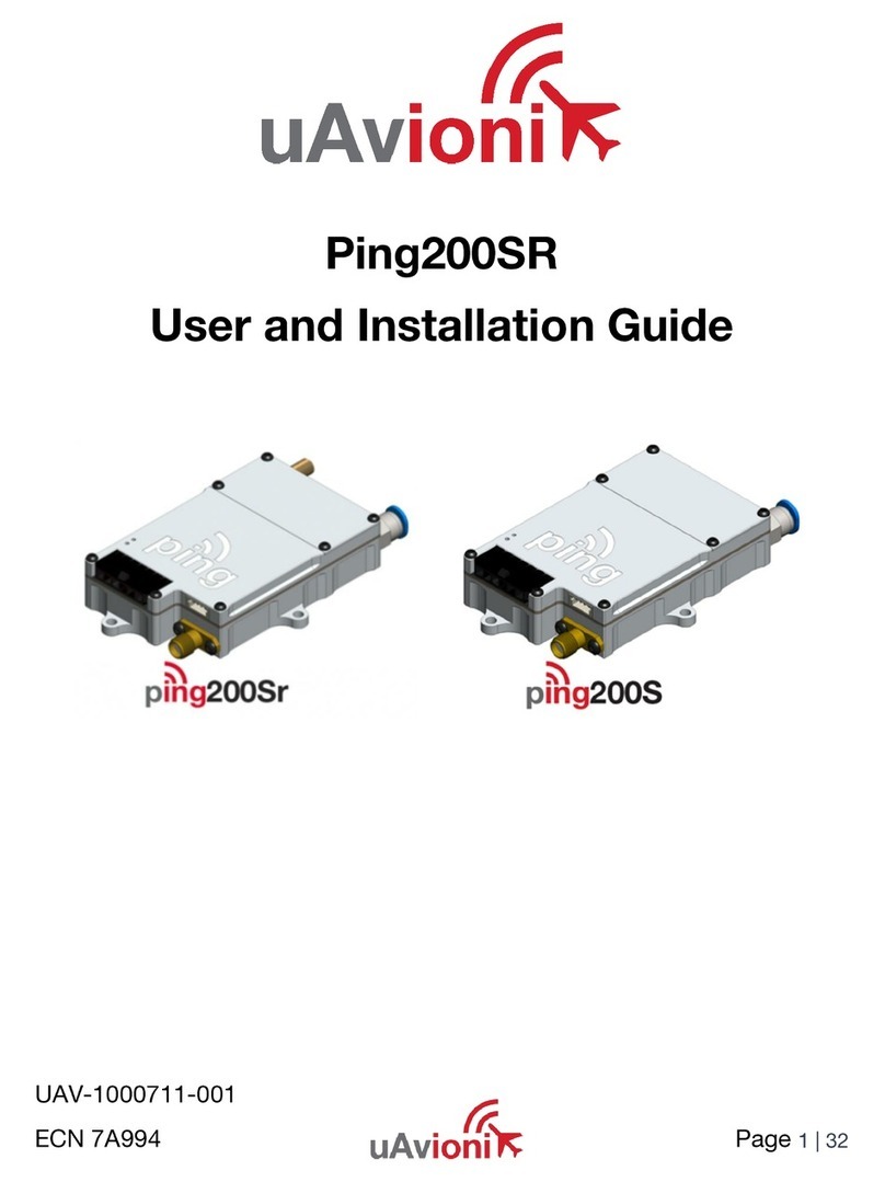 uAvionix Ping200SR User and installation guide