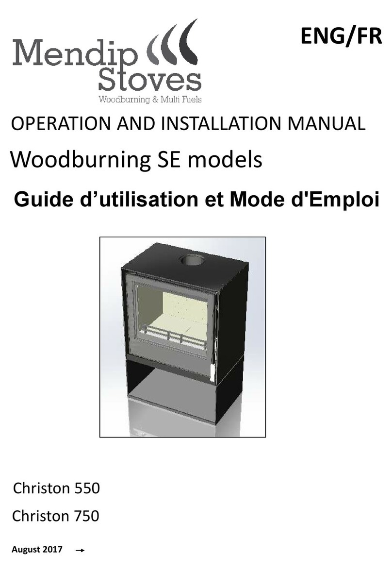 Mendip Stoves Christon 550 Operation and installation manual Mendip Stoves Christon 550 Operation and installation manual