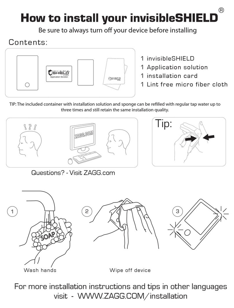Zagg invisibleSHIELD How to install