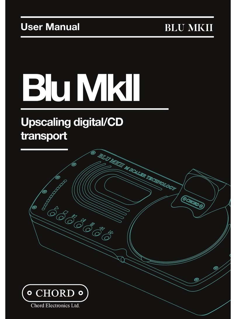Chord Blu MkII user manual