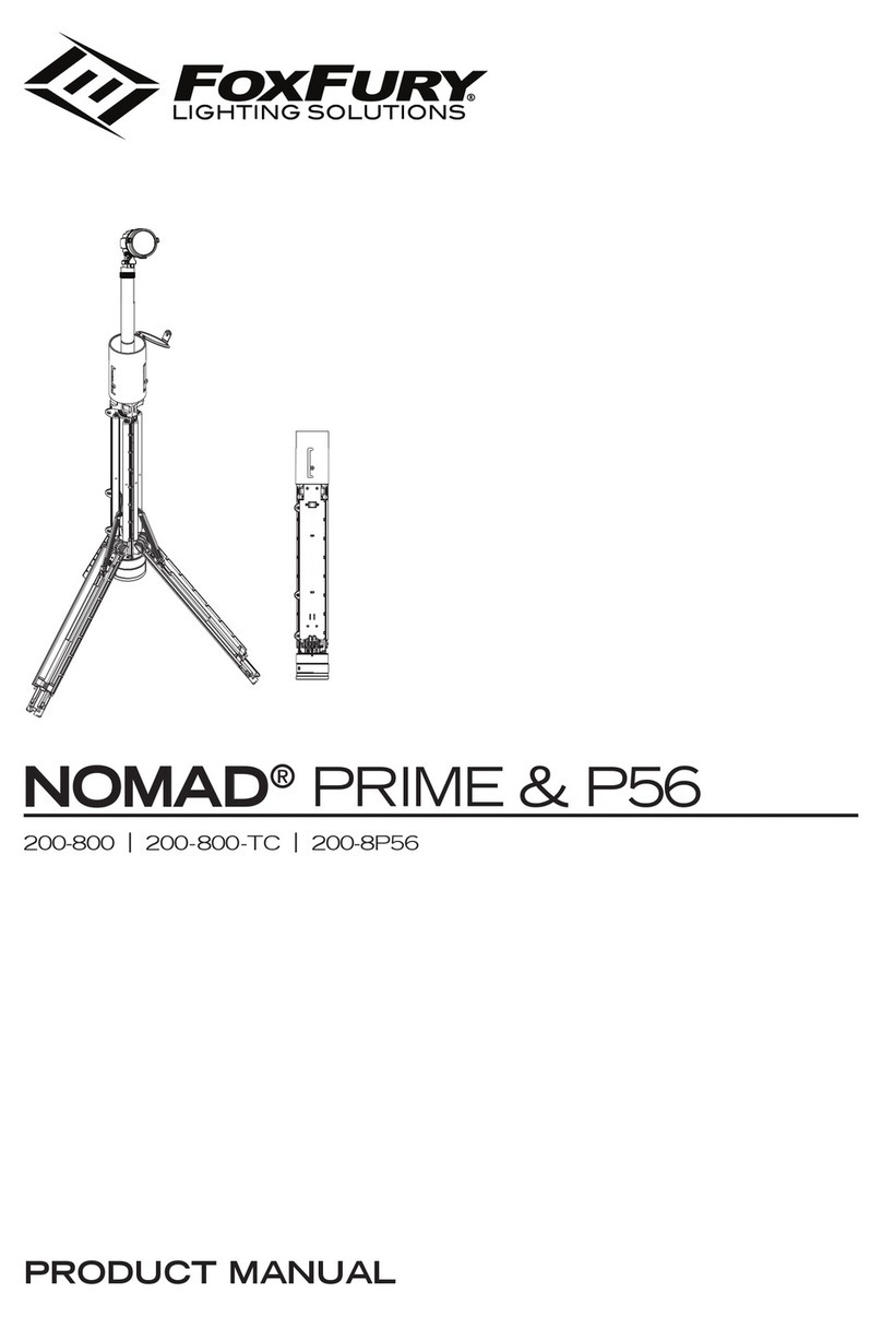 Foxfury Lighting Solutions Nomad Prime User manual Foxfury Lighting Solutions Nomad Prime User manual