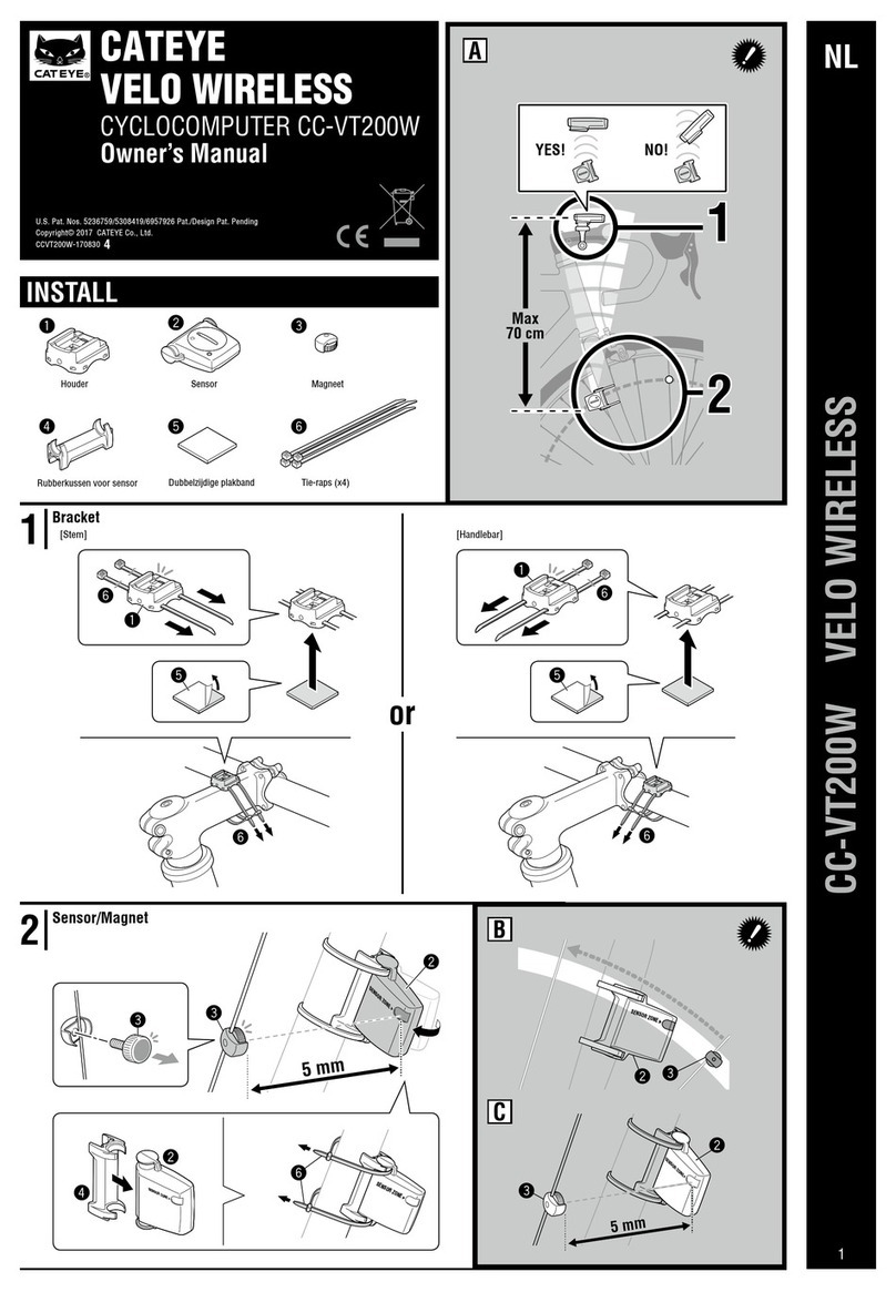 Cateye CC-VT200W owner's manual