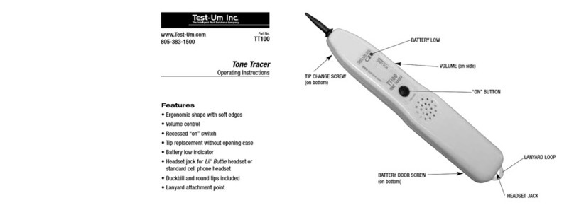 Test-Um TT100 operating instructions