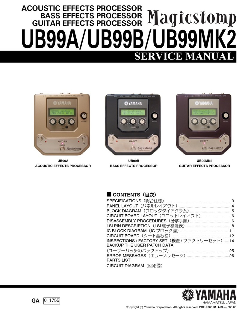 Yamaha UB99A User manual
