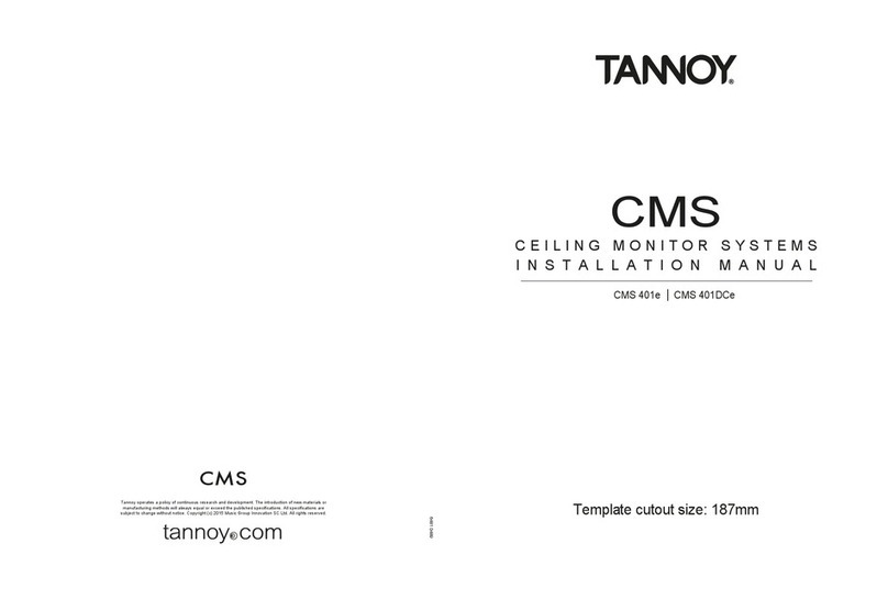 Tannoy CMS 401e installation manual