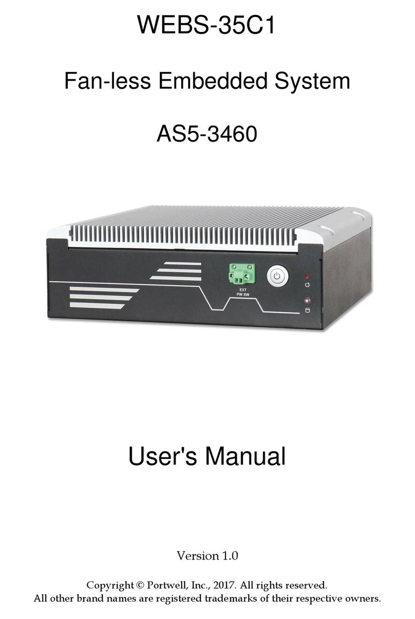 Portwell WEBS-35C1 User manual