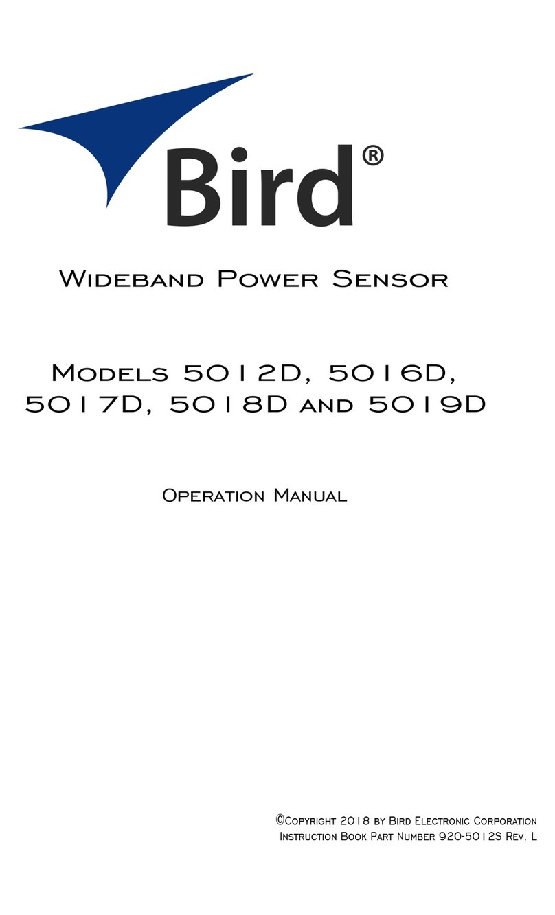 BIRD 5012D Operation manual BIRD 5012D Operation manual