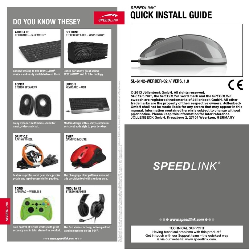 Speed Link SL-6142-WERDER-02 Quick install guide
