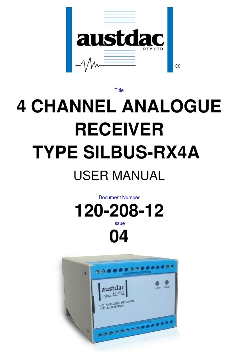 Austdac SILBUS-RX4A user manual