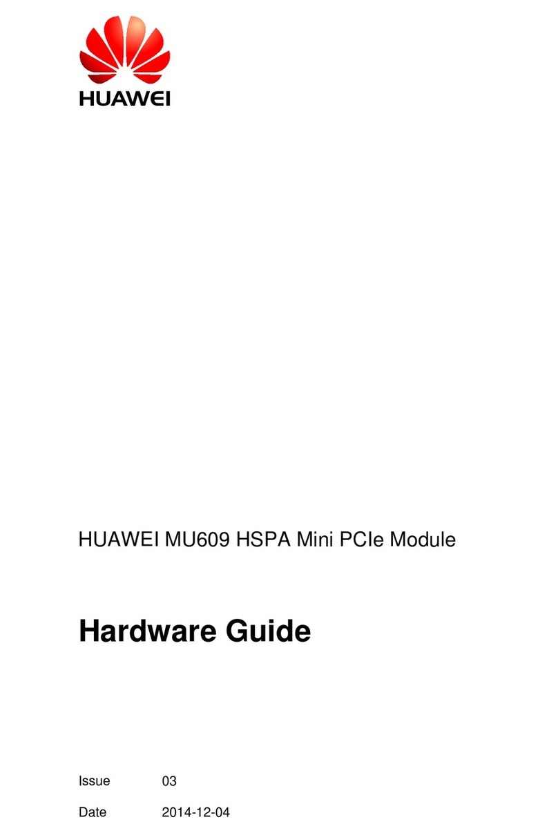Huawei MU609 Hardware guide