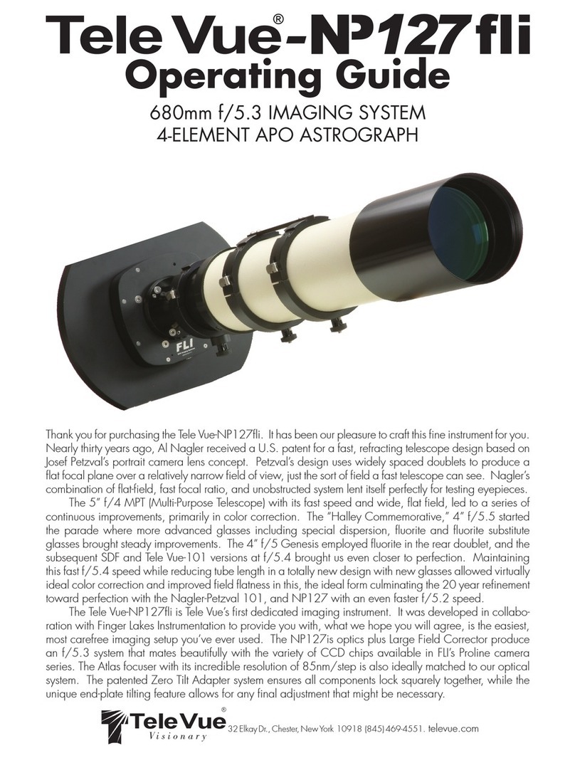 TeleVue Tele Vue-NP127fli operating guide