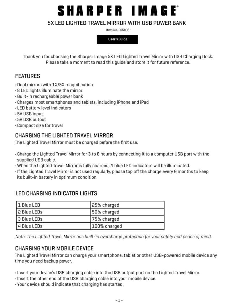 Sharper Image 205808 User manual