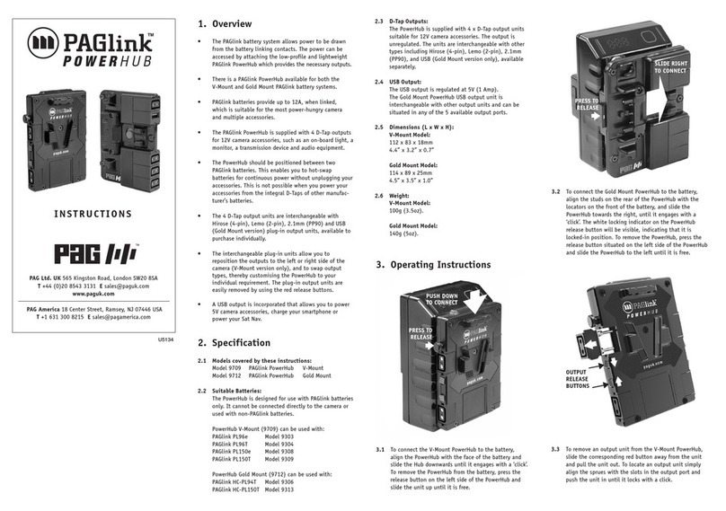 PAG PAGlink 9709 instructions
