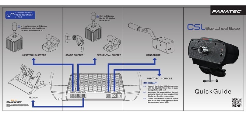 FANATEC CSL Elite Wheel Base User manual