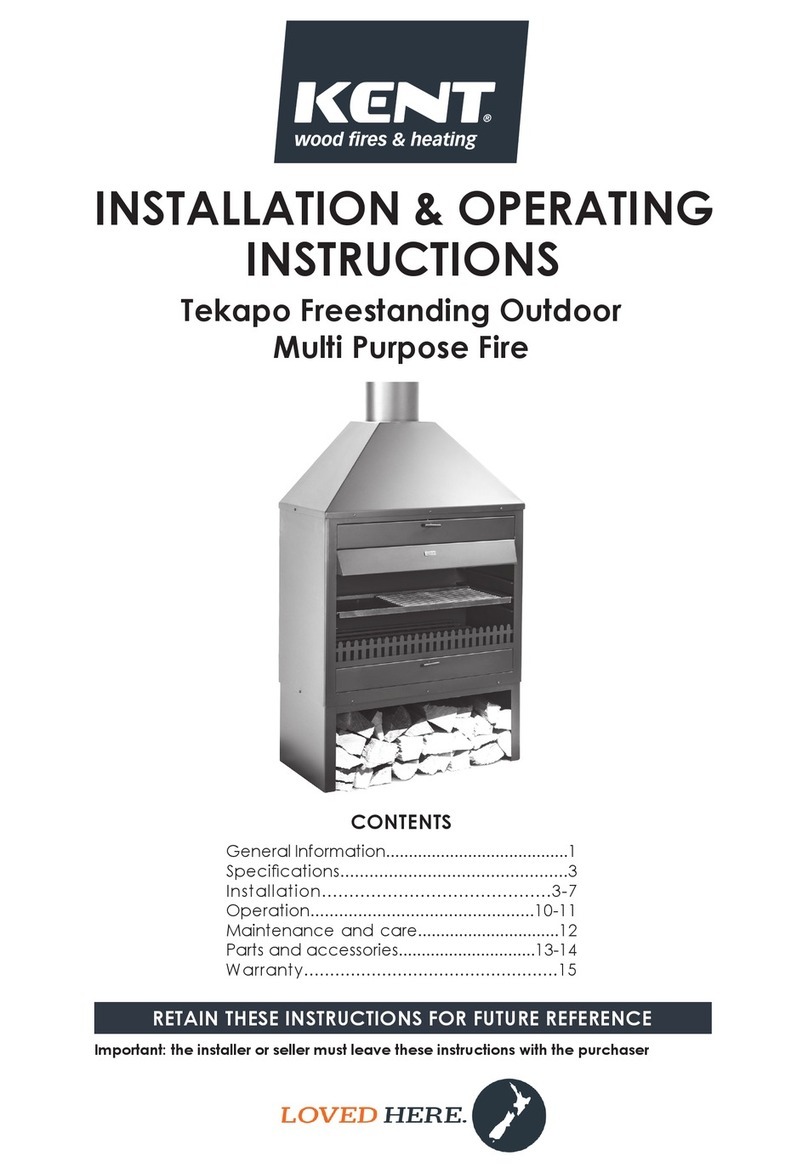 KENT Tekapo Installation & operating instructions