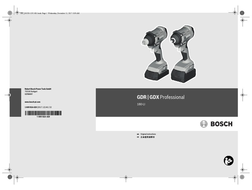 Bosch GDR 180-LI User manual