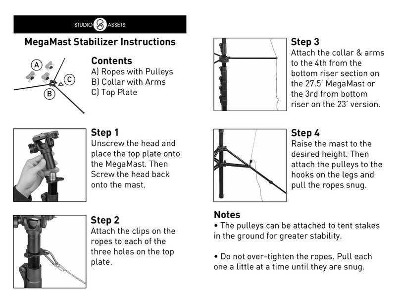 Studio Assets MegaMast SA1250 instructions