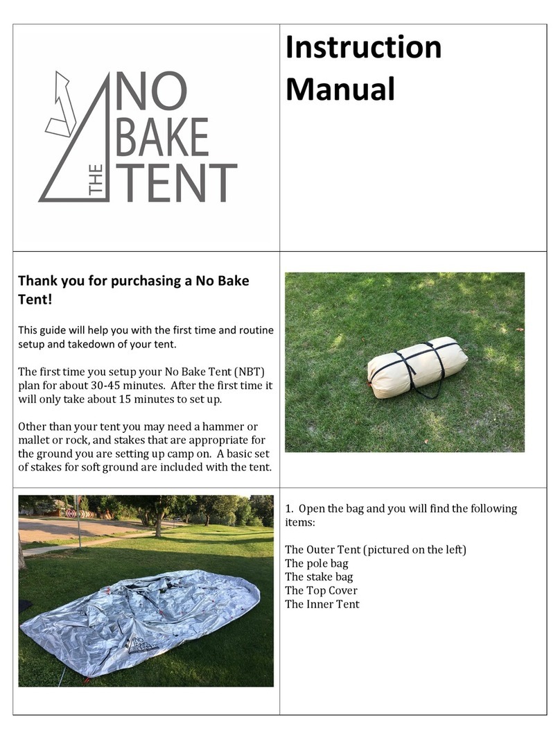 The No Bake Tent The No Bake Tent instruction manual