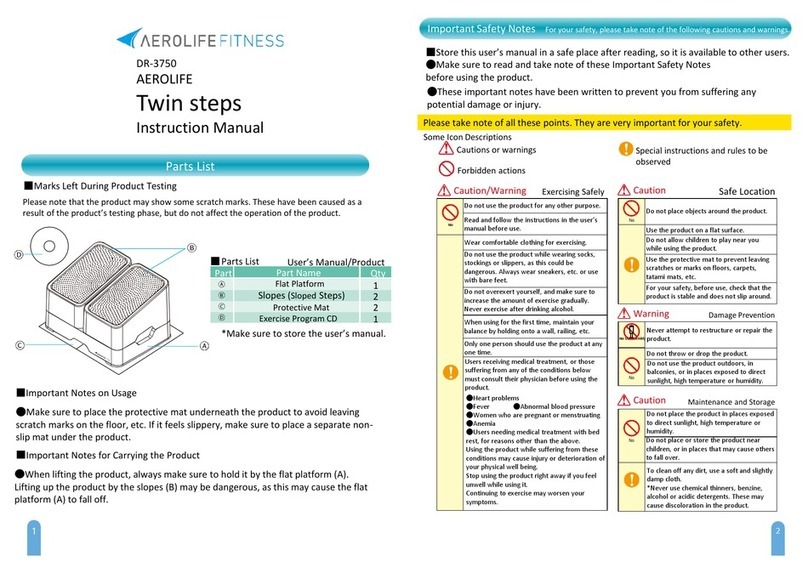 AeroLife DR-3750 instruction manual