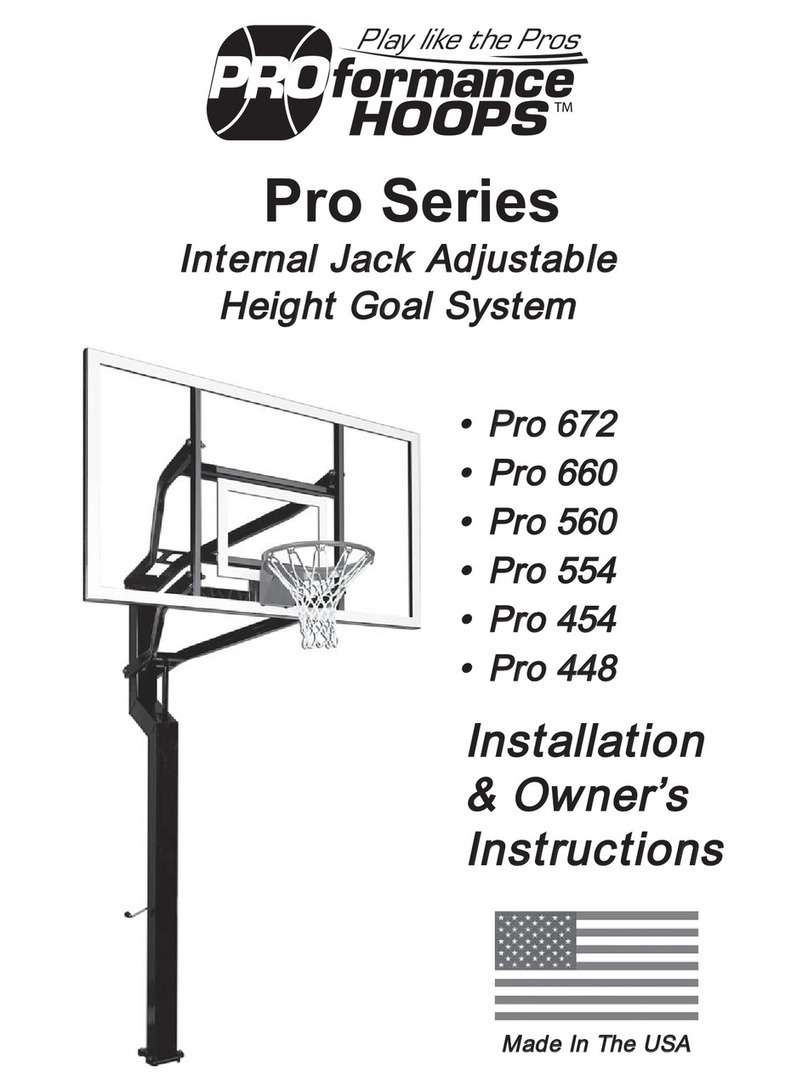PROformance Hoops Pro Series Installation & owner's instructions