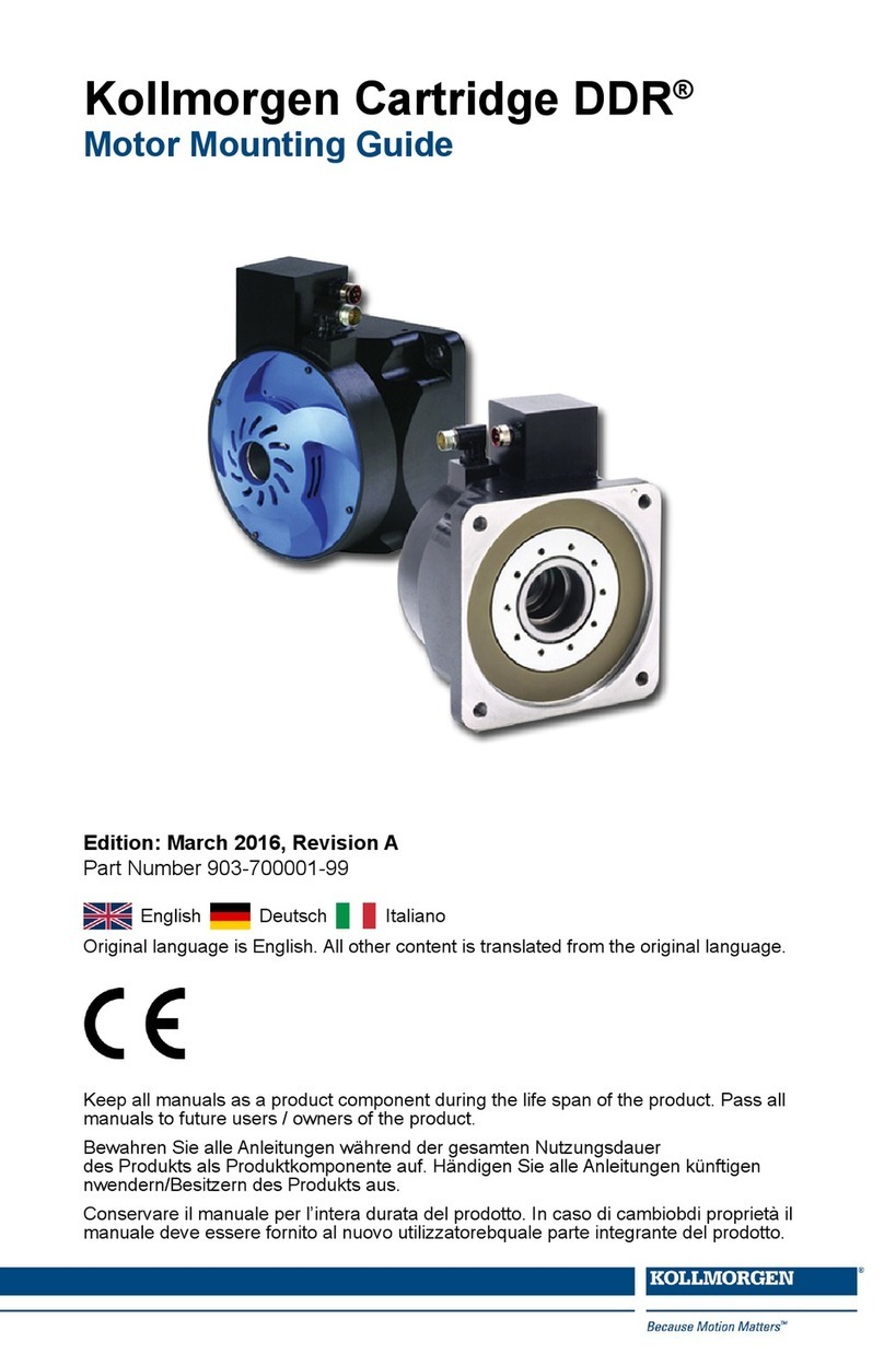 Kollmorgen CARTRIDGE DDR Mounting guide Kollmorgen CARTRIDGE DDR Mounting guide