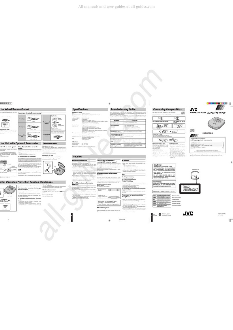 JVC XL-PG7 User manual