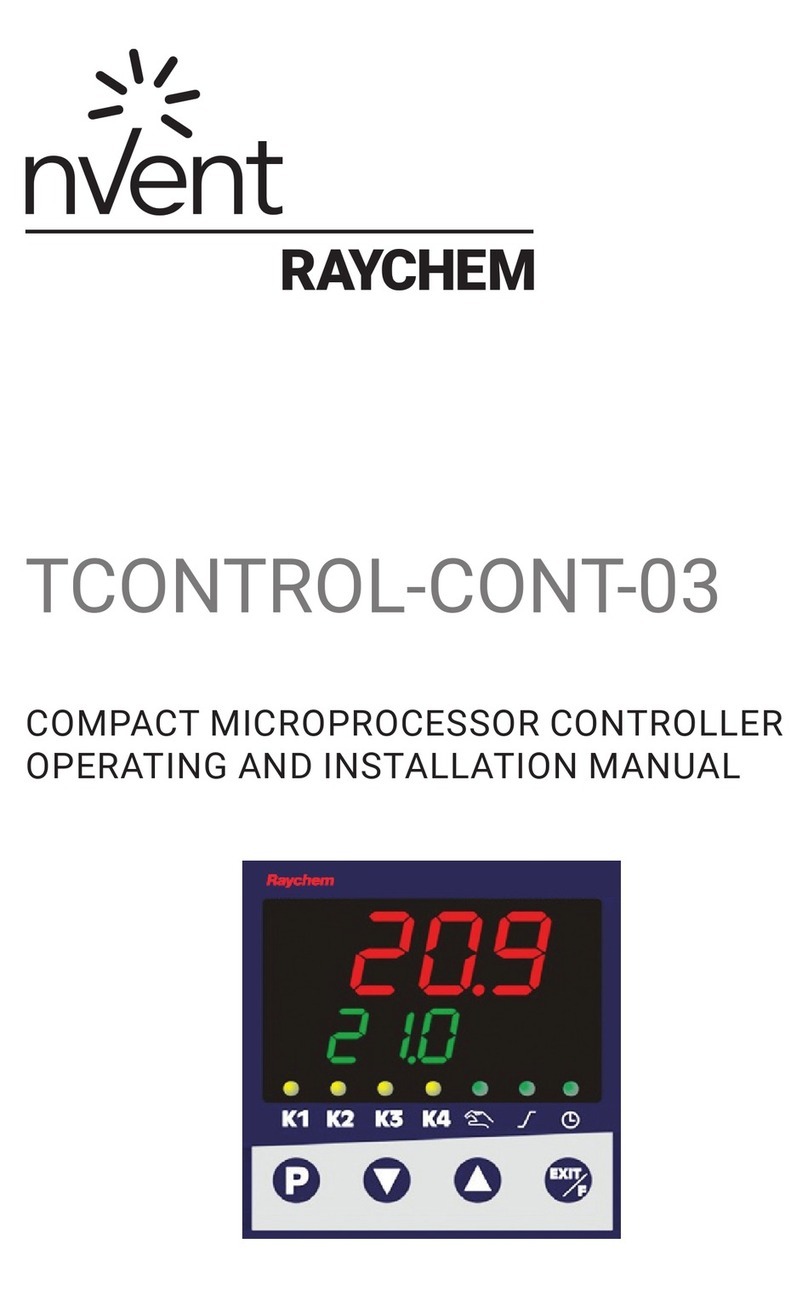 nvent raychem tcontrol-cont-03 OPERATING AND INSTALLATION Manual