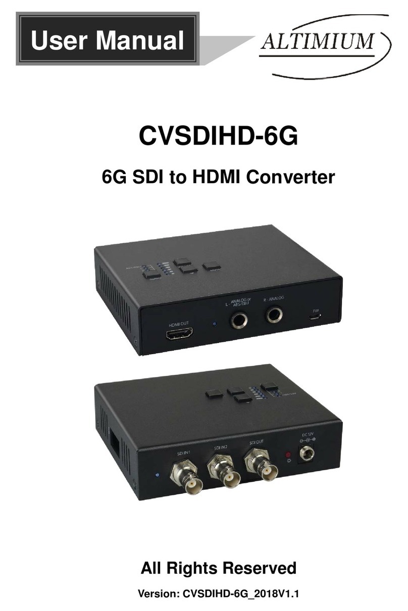 Altimium CVSDIHD-6G user manual